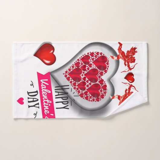 Serviettes de bain set Saint Valentin (Serviette à main)