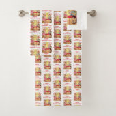 Serviettes de bain set Saint Valentin (En situation)