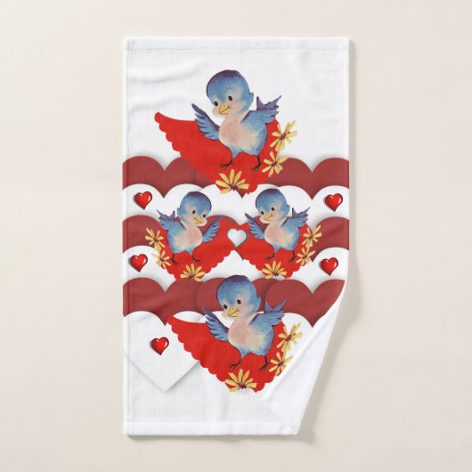 Serviettes de bain set Saint Valentin (Serviette à main)