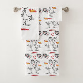 Serviettes de bain set Saint Valentin (En situation)