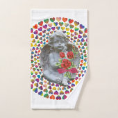 Serviettes de bain set Saint Valentin, Ange (Serviette à main)