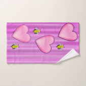 Serviettes de bain set Saint Valentin, Bee (Serviette à main)