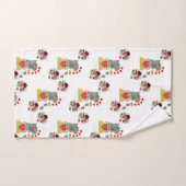 Serviettes de bain set Saint Valentin Eléphant (Serviette à main)