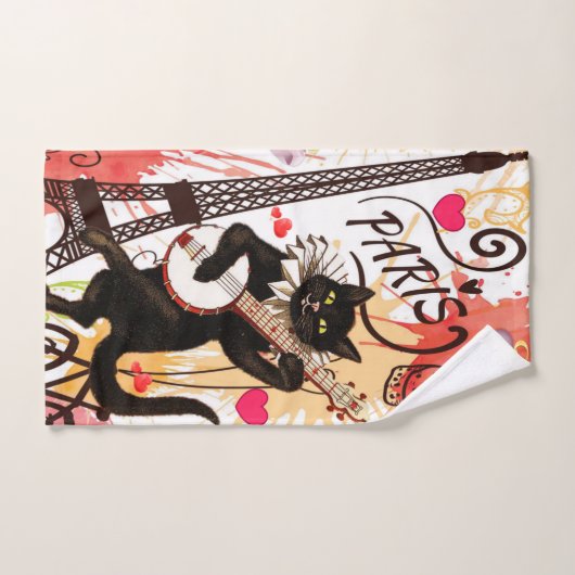 Serviettes de bain set Saint Valentin, Paris Franc (Serviette à main)