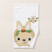Serviettes de bain set Singe lapin Fruit (Serviette à main)