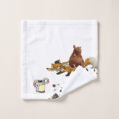 Serviettes de bain set Souris Fox Worm (Gant de toilette)