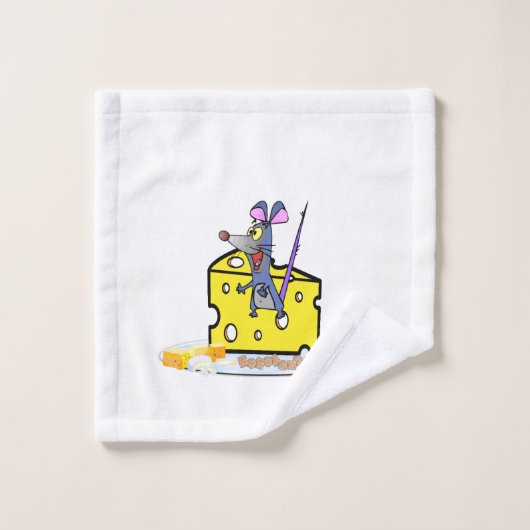 Serviettes de bain Set Souris Fromage de souris (Gant de toilette)