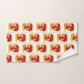 Serviettes de bain set Valentine's Day Vintage (Serviette à main)