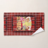 Serviettes de bain set Valentine's Day Vintage (Serviette à main)