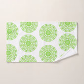 Serviettes de bain set vert Mandala (Serviette à main)