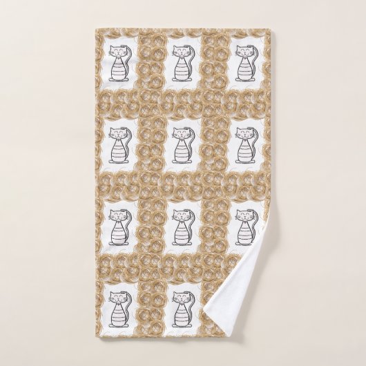 Serviettes de bain sets Chat (Serviette à main)