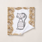 Serviettes de bain sets Chat (Gant de toilette)