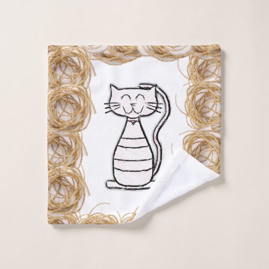 Serviettes de bain sets Chat (Gant de toilette)