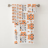 Serviettes de bain sets chats Whimsical (En situation)