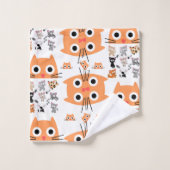 Serviettes de bain sets chats Whimsical (Gant de toilette)