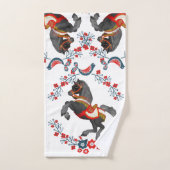 Serviettes de bain sets Floral Horse (Serviette à main)