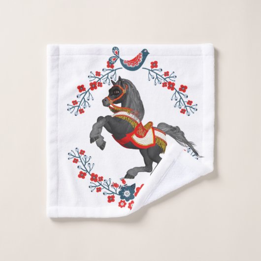 Serviettes de bain sets Floral Horse (Gant de toilette)
