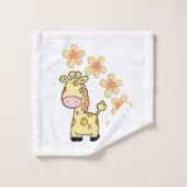 Serviettes de bain sets Giraffe Floral (Gant de toilette)