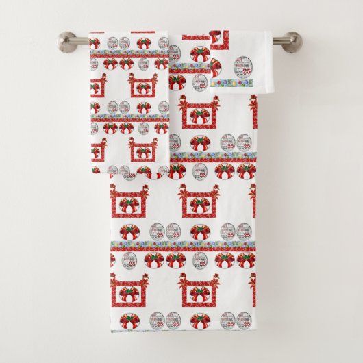 Serviettes de bain sets Noël (En situation)