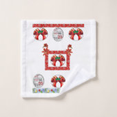 Serviettes de bain sets Noël (Gant de toilette)