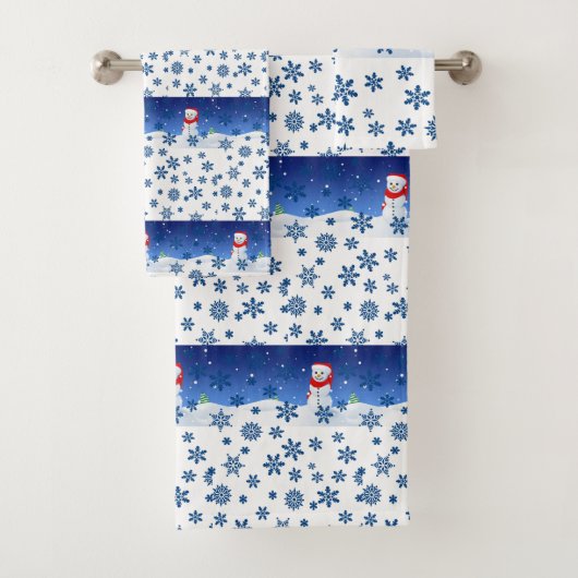 Serviettes de bain sets Noël (En situation)