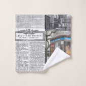 Serviettes de bain sets Paris France Journal (Gant de toilette)
