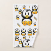 Serviettes de bain sets pingouin (Serviette à main)