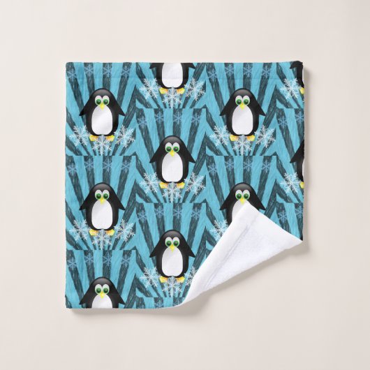 Serviettes de bain sets pingouin (Gant de toilette)