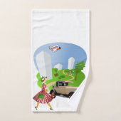 Serviettes de bain sets Rétro Femme (Serviette à main)