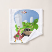 Serviettes de bain sets Rétro Femme (Gant de toilette)