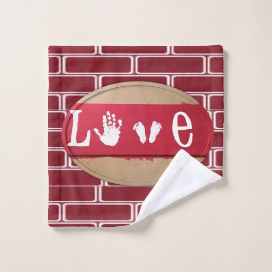 Serviettes de bain sets Saint Valentin Amour (Gant de toilette)