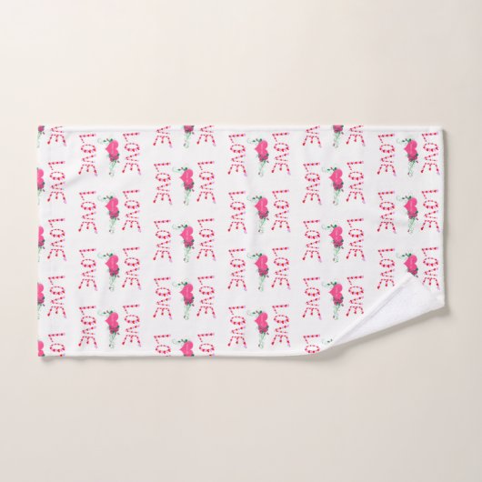 Serviettes de bain sets Saint Valentin Amour (Serviette à main)