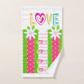 Serviettes de bain sets Saint Valentin Amour (Serviette à main)