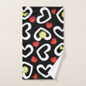 Serviettes de bain sets Saint Valentin Coeurs (Serviette à main)