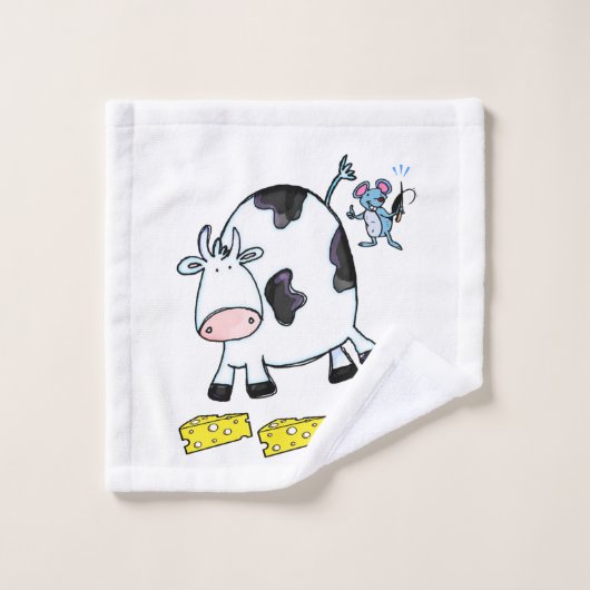 Serviettes de bain sets Souris de vache Fromage de (Gant de toilette)