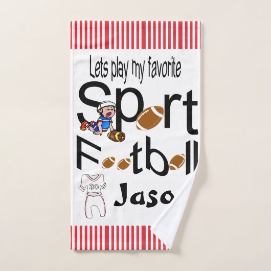Serviettes de bain Sport favori Jeux de football (Serviette à main)