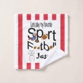 Serviettes de bain Sport favori Jeux de football (Gant de toilette)