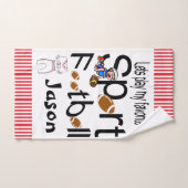 Serviettes de bain Sport favori Jeux de football (Serviette à main)