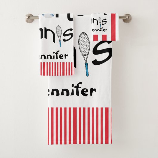 Serviettes de bain Sport favori Jeux de Tennis (En situation)