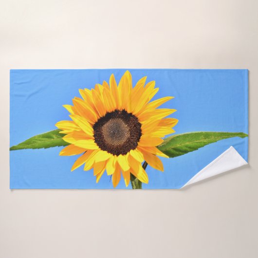Serviettes de bain Sunflower jaune Ciel bleu (Serviette de bain)