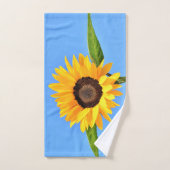 Serviettes de bain Sunflower jaune Ciel bleu (Serviette à main)