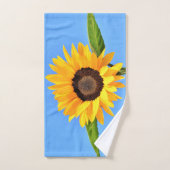 Serviettes de bain Sunflower jaune Ciel bleu (Serviette à main)