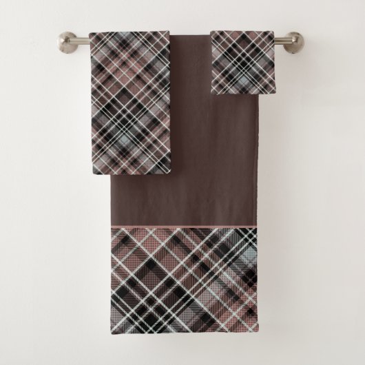 Serviettes De Bain Tartan Plaid Classique (En situation)