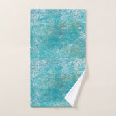 Serviettes de bain vert de la tortue de mer (Serviette à main)