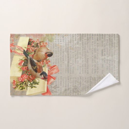 Serviettes de bain Vintage pour oiseaux (Serviette à main)