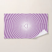 Serviettes de bain violet rayées blanches ou chois (Serviette à main)