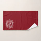 Serviettes de bains avec pompier Croix maltaise (Serviette à main)