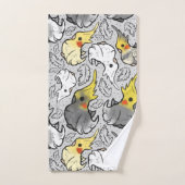 Serviettes De Bains Dusty Cockatiels (Serviette à main)