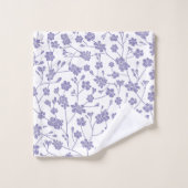Serviettes de bains en petites couleurs florales (Gant de toilette)