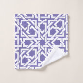 Serviettes de bains en trellis mauves marocaines (Gant de toilette)